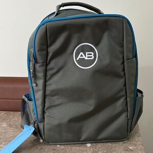 Gray and Blue Men's Backpack